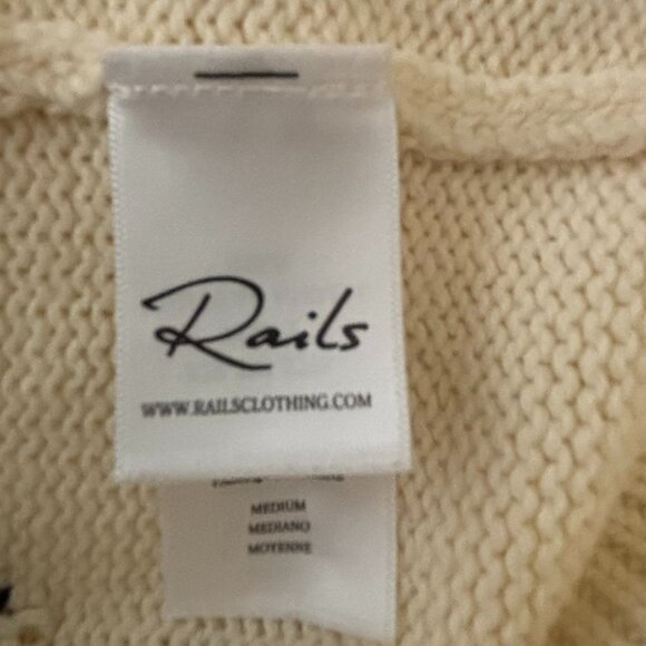 RAILS Percy Sweater - Ivory Neutral Animal Star - Women's Size Medium - Picture 8 of 13